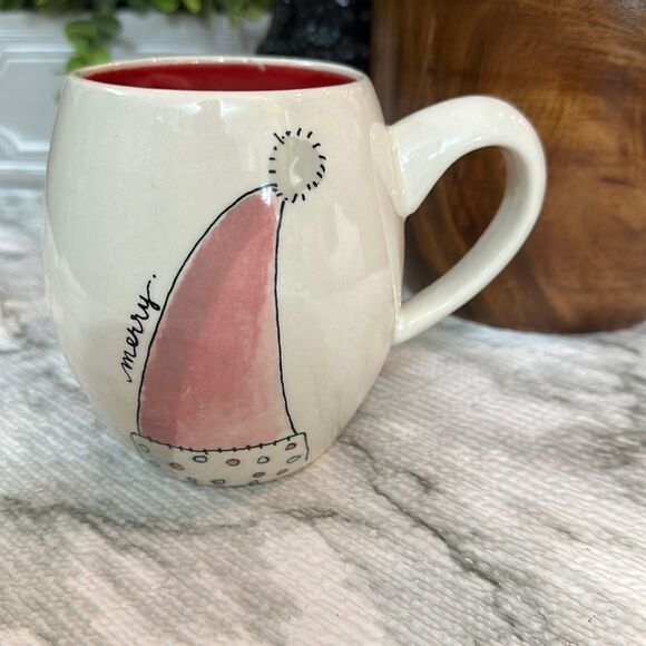 Rae Dunn Santa Hat “Merry” Mug - Picture 2 of 8